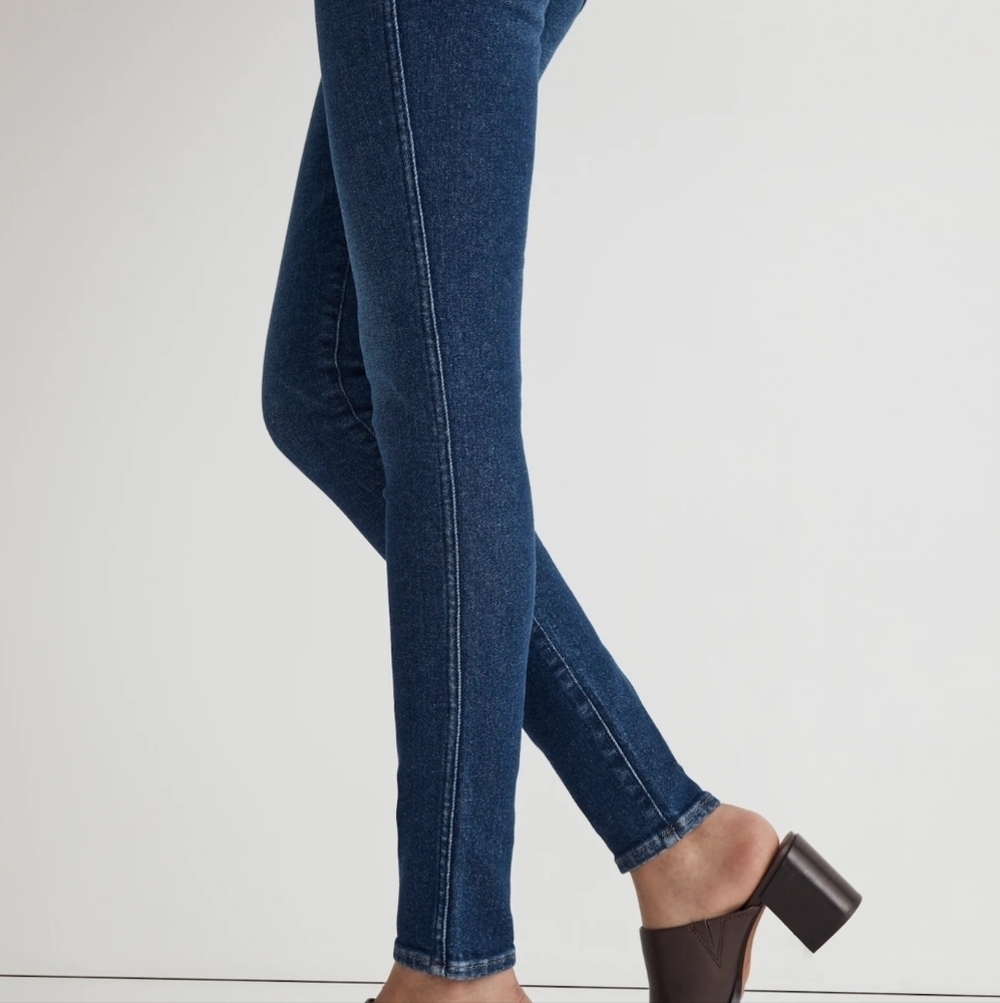 MADEWELL 10in High-Rise Medium Wash Skinny Jeans 24 - Picture 2 of 15